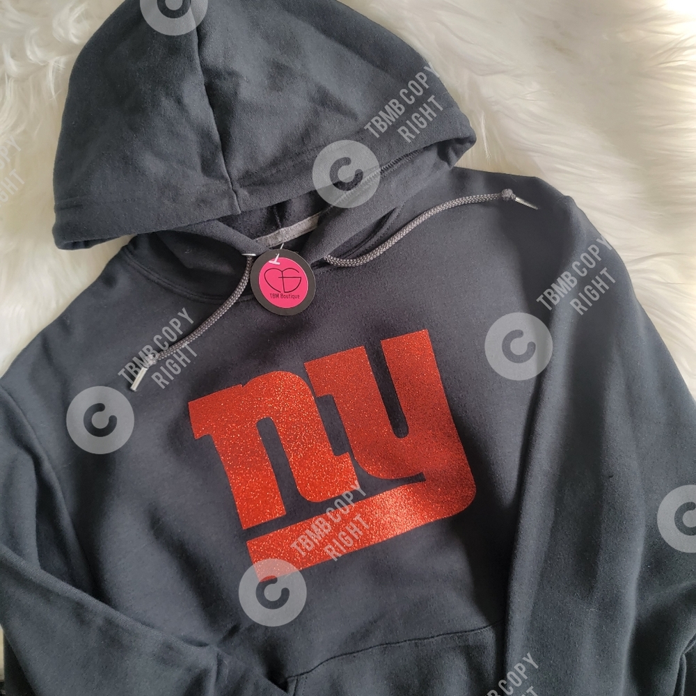 NY Giants Hoodie Black/Red